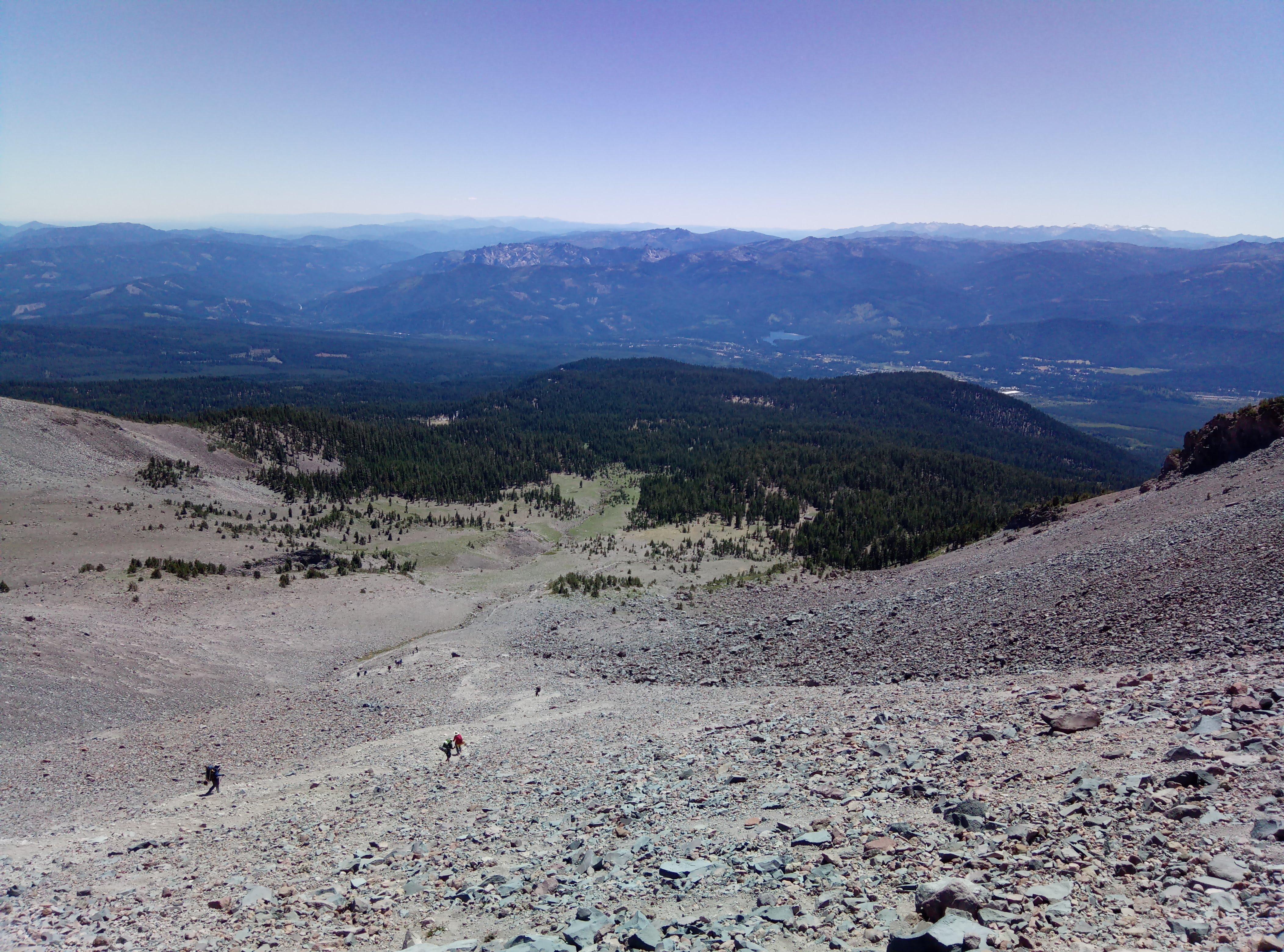 View to the south from 50/50, the photo taken on the way back