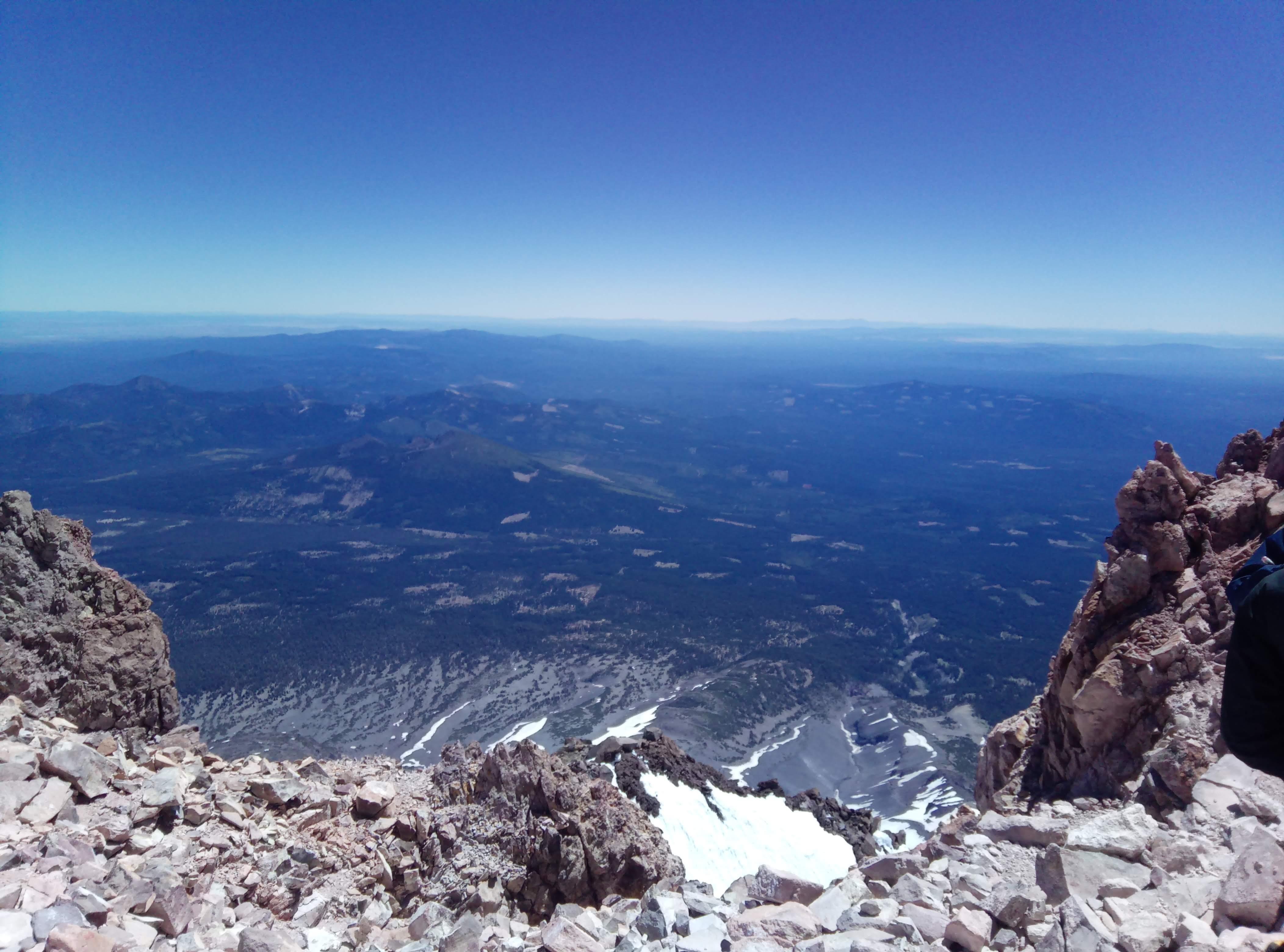 View from the summit to the west