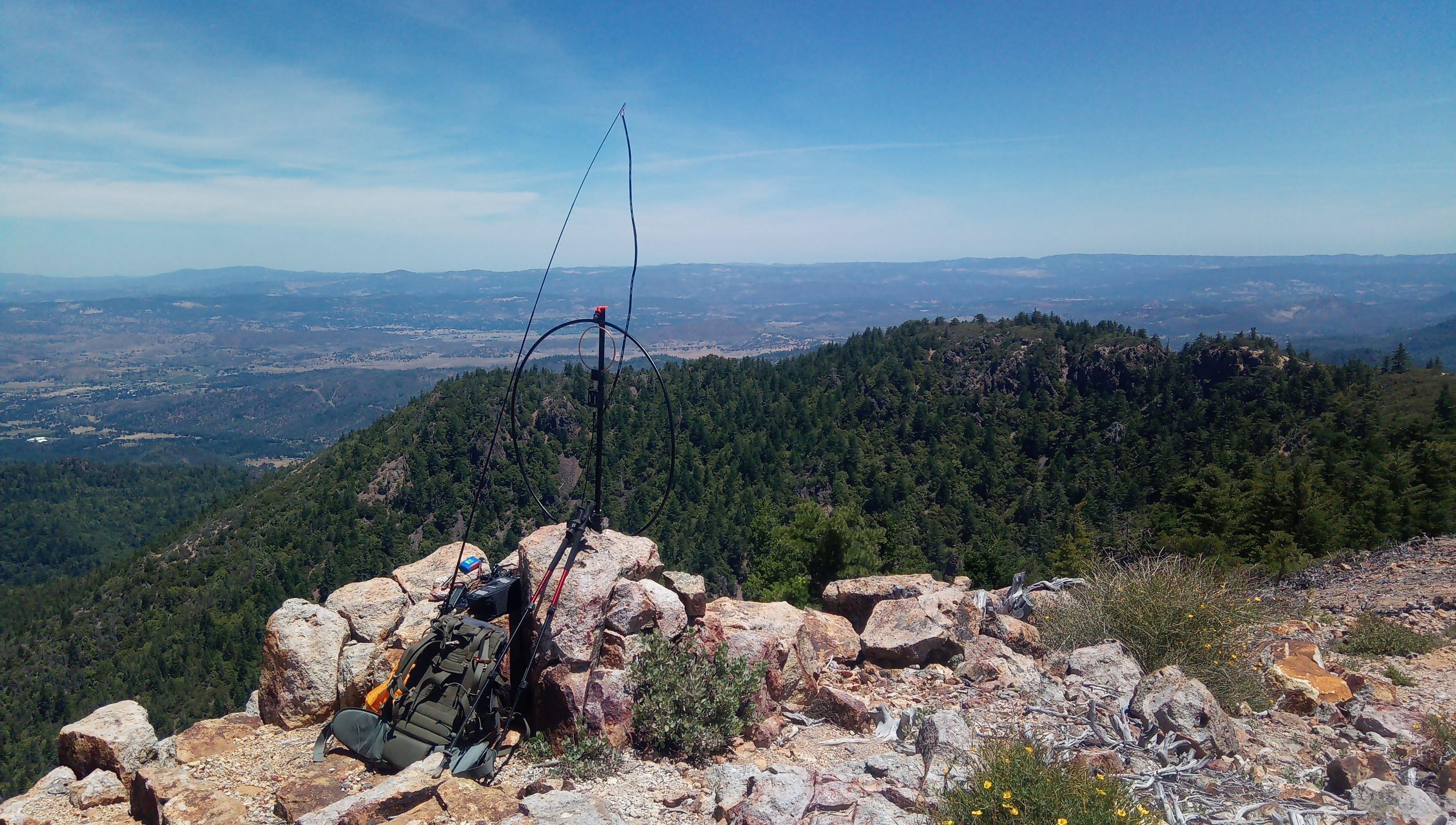 First SOTA activation: Mt. Saint Helena 2020-06-20