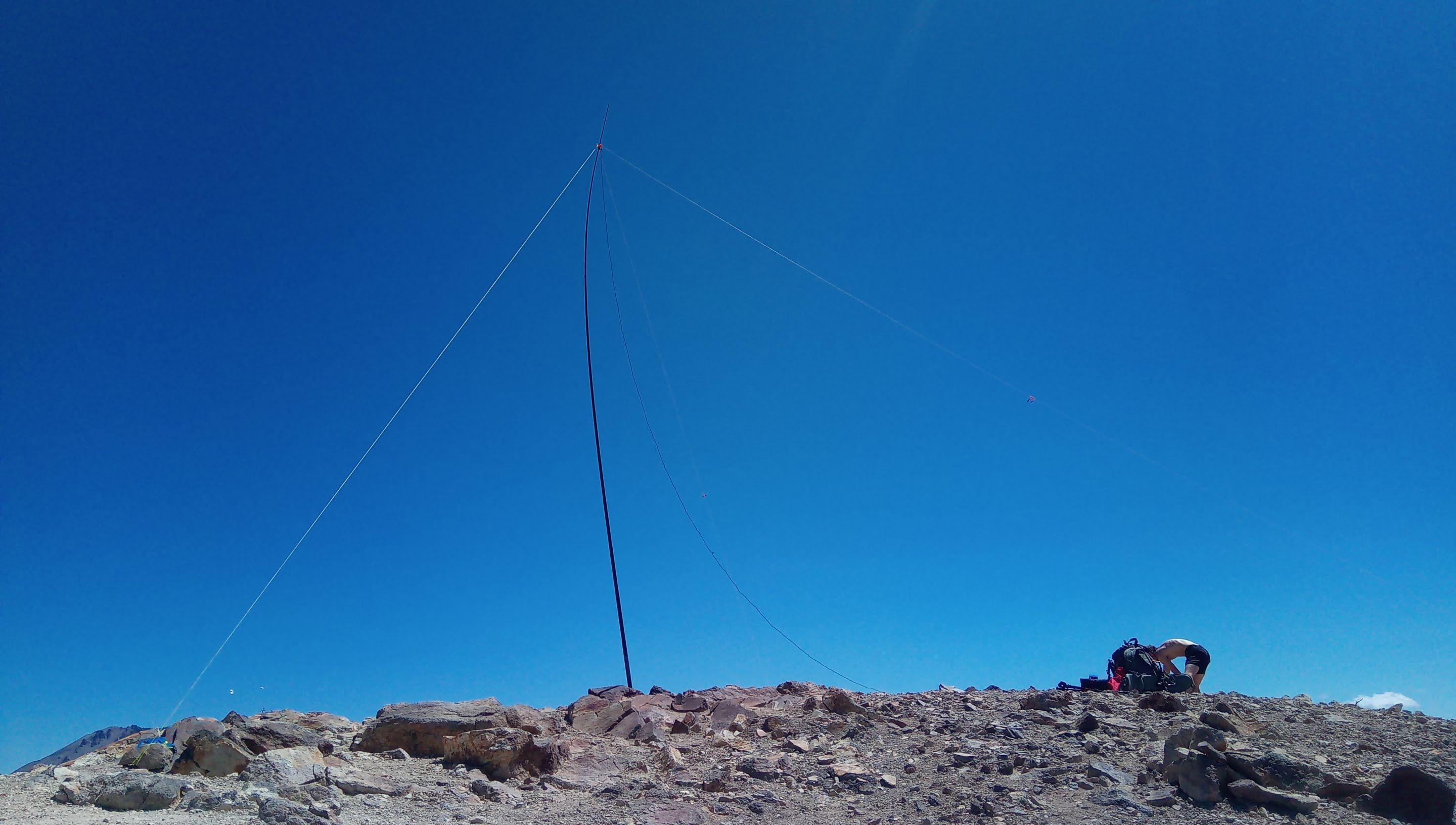 Antenna and some dude on the summit