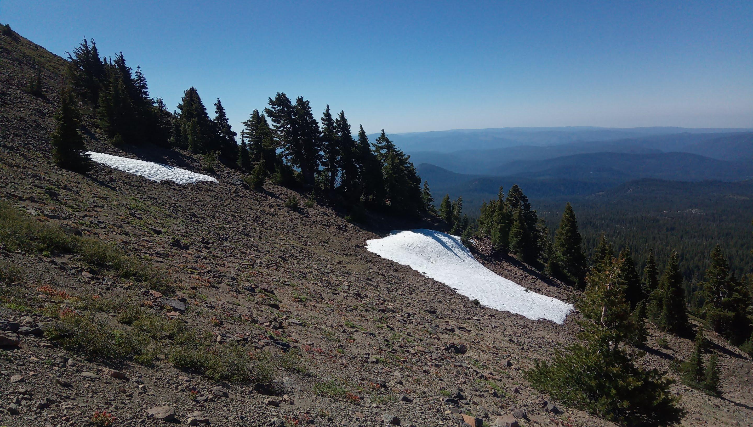 On the ridge. First snow