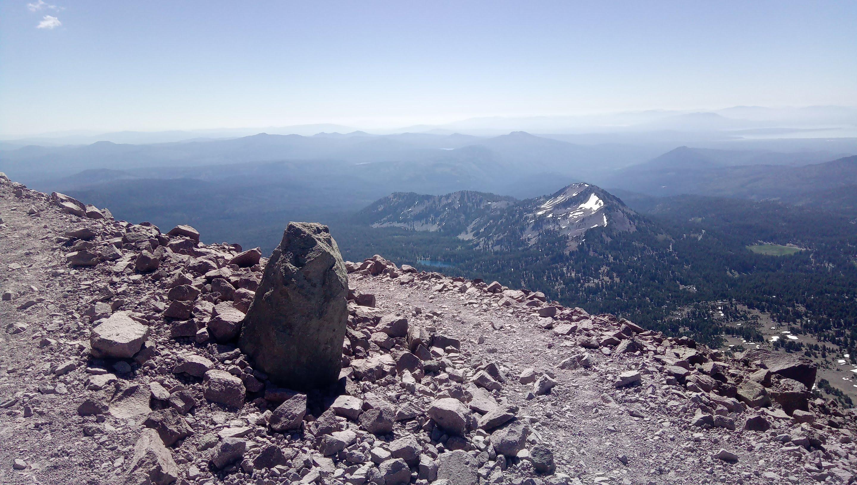 Rocks and Bumpass mountain