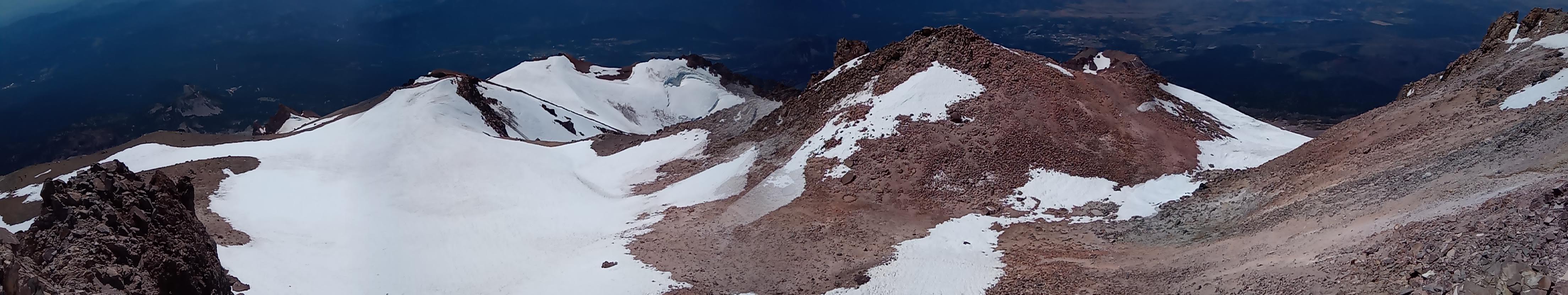 View from the summit to the south