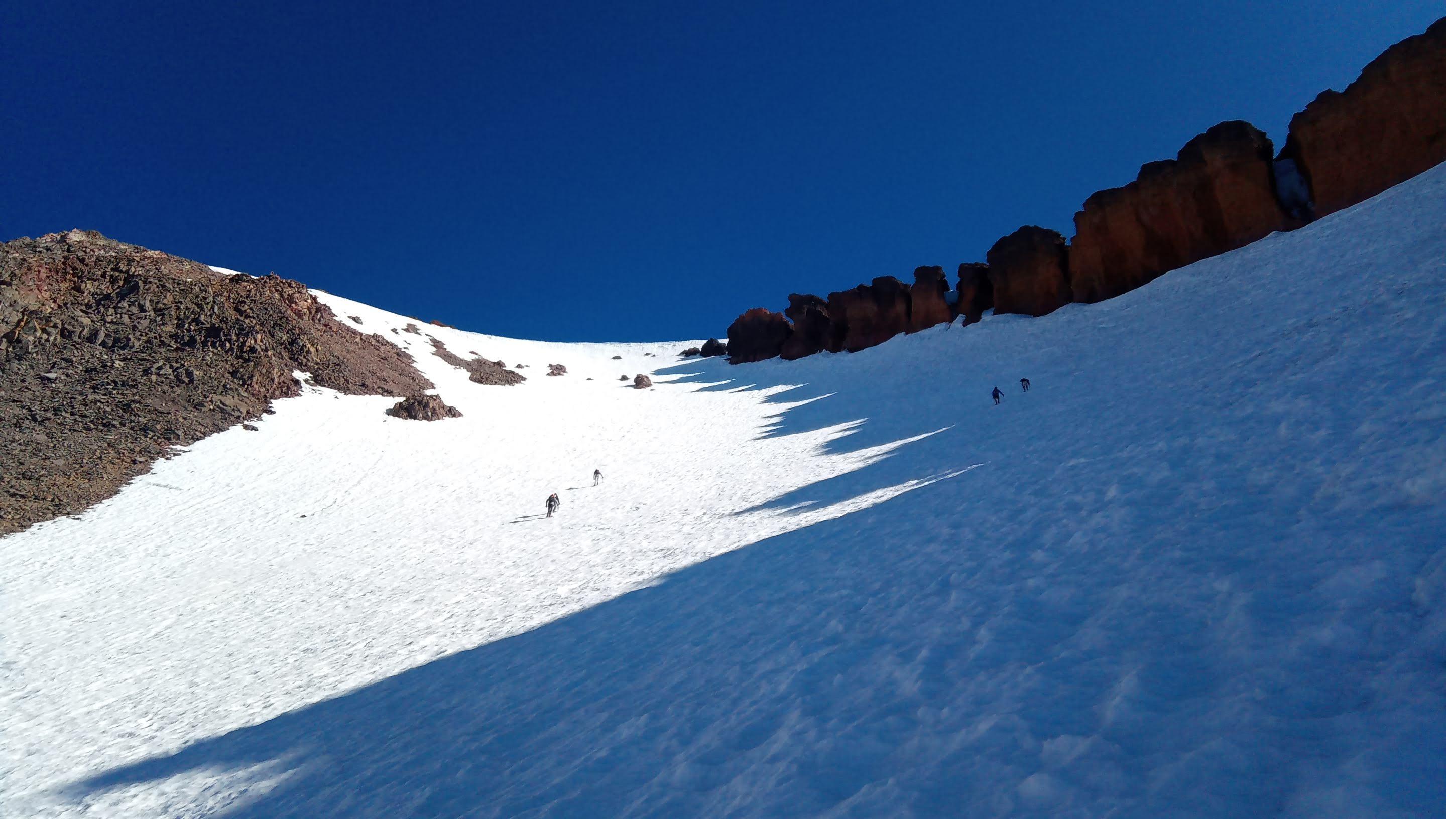 Right below Red Banks. Watch out for the rockfall!