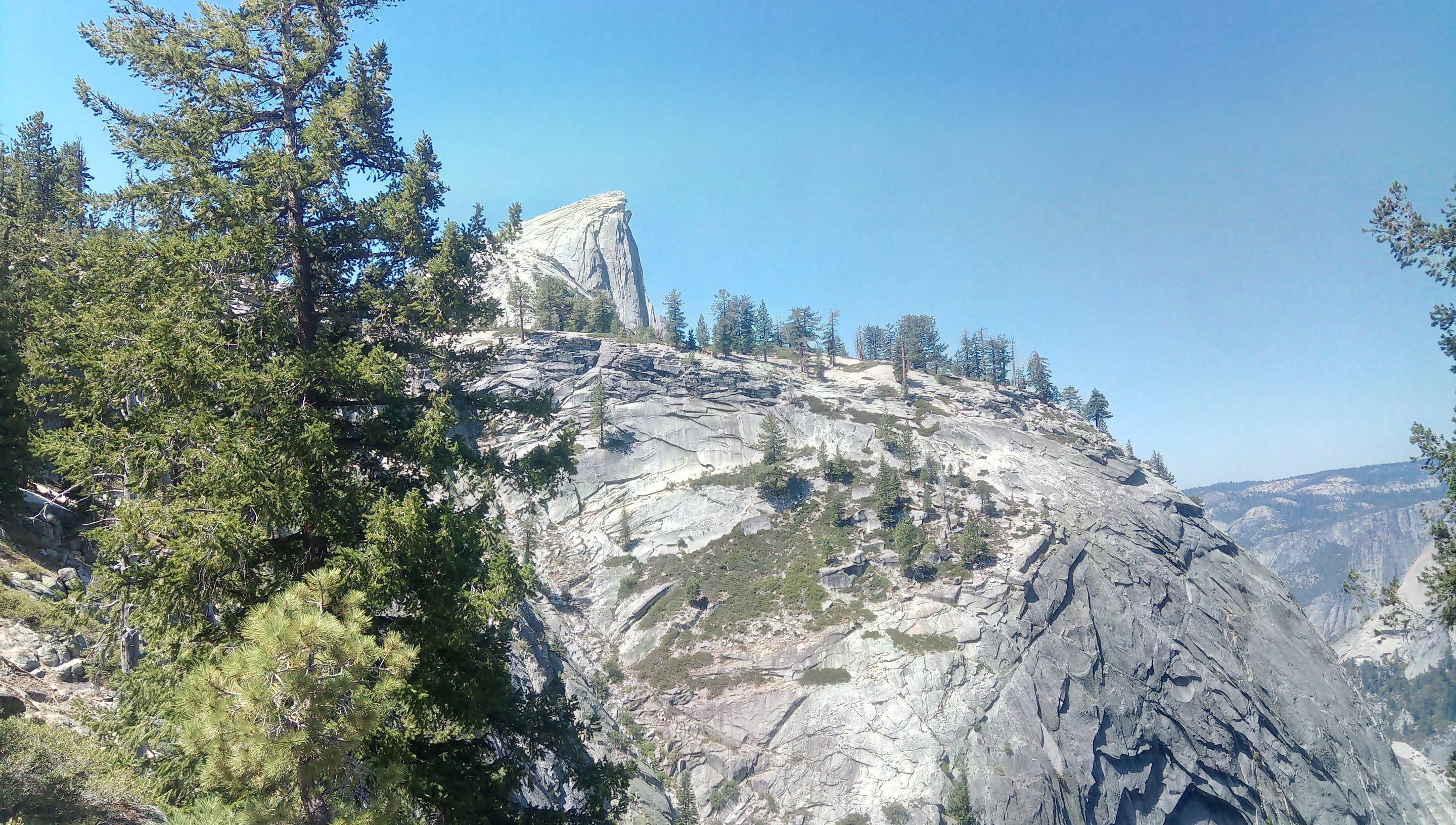 First glimpse of Half Dome