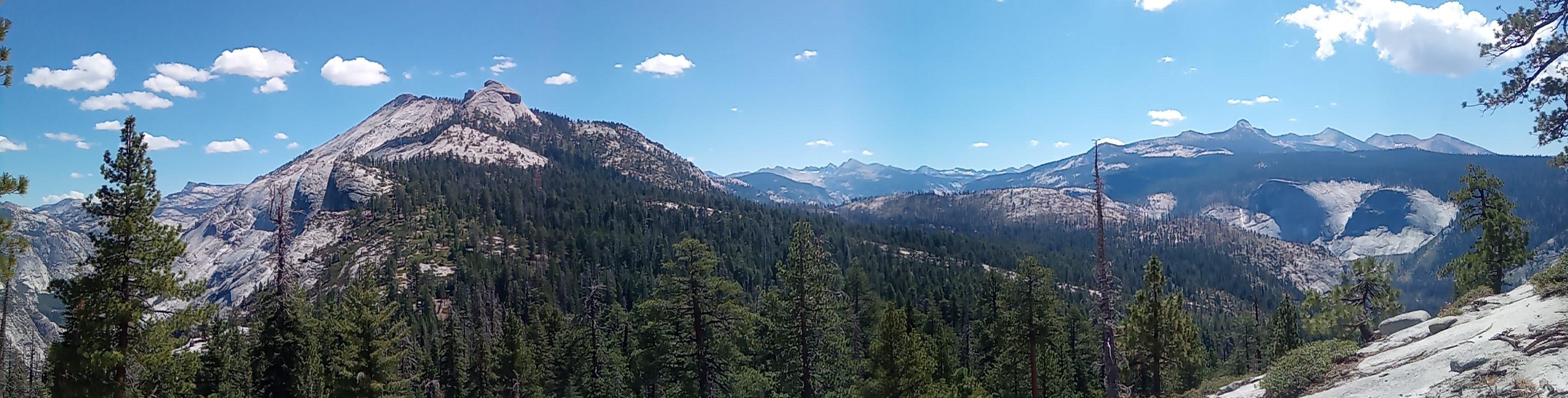 View to the east - Clouds rest and Merced river valley