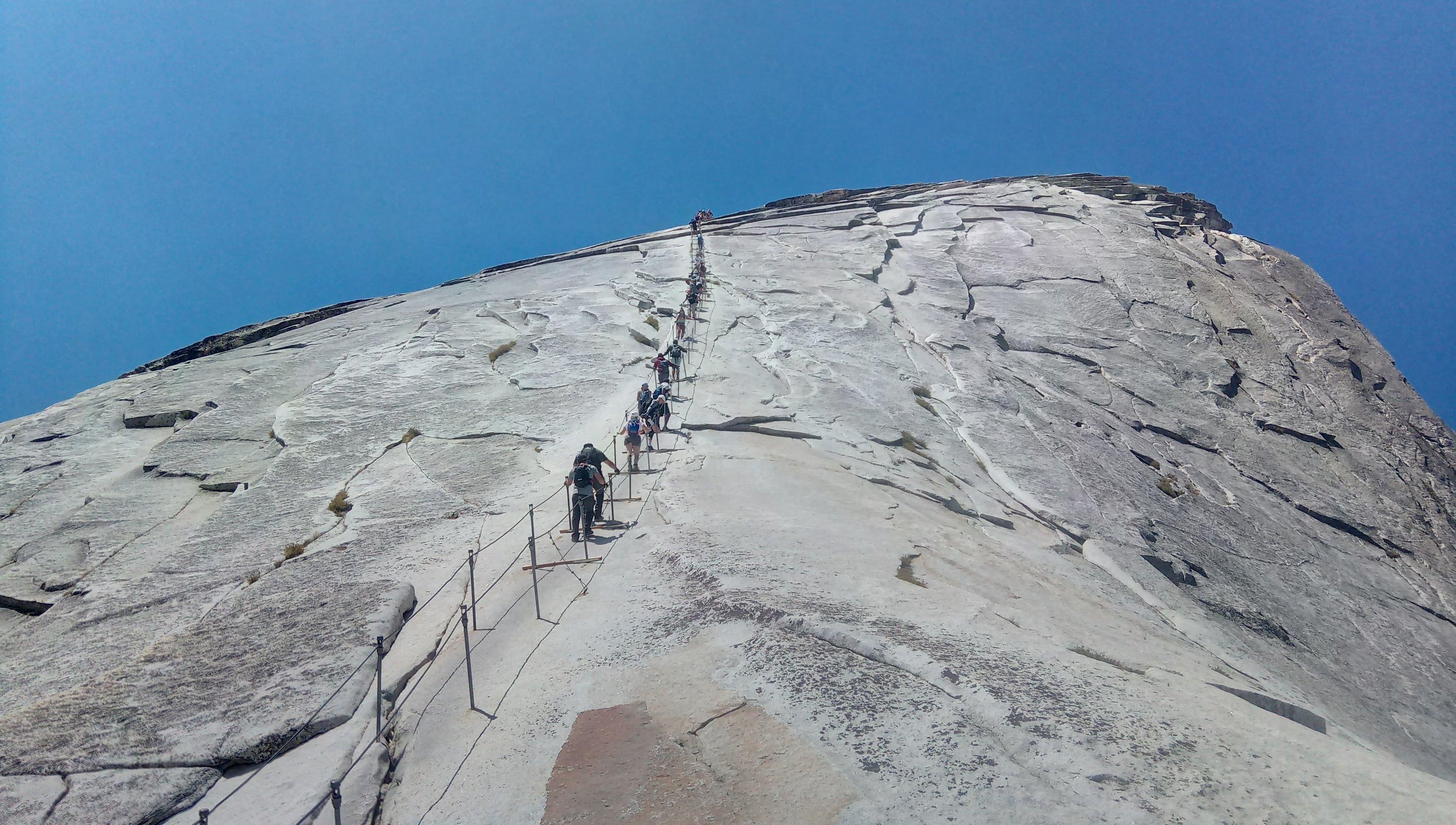 People on the cables