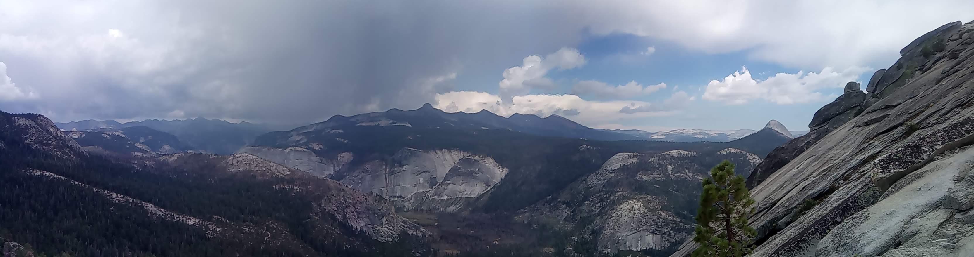 Clouds above Merced river valley