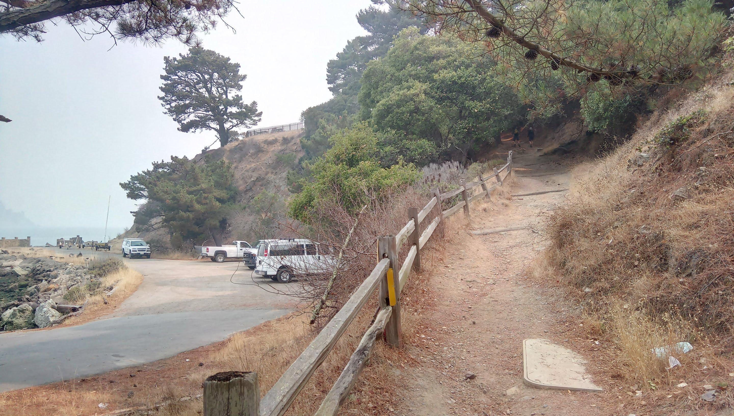 The trail starts to climb right from the visitor center