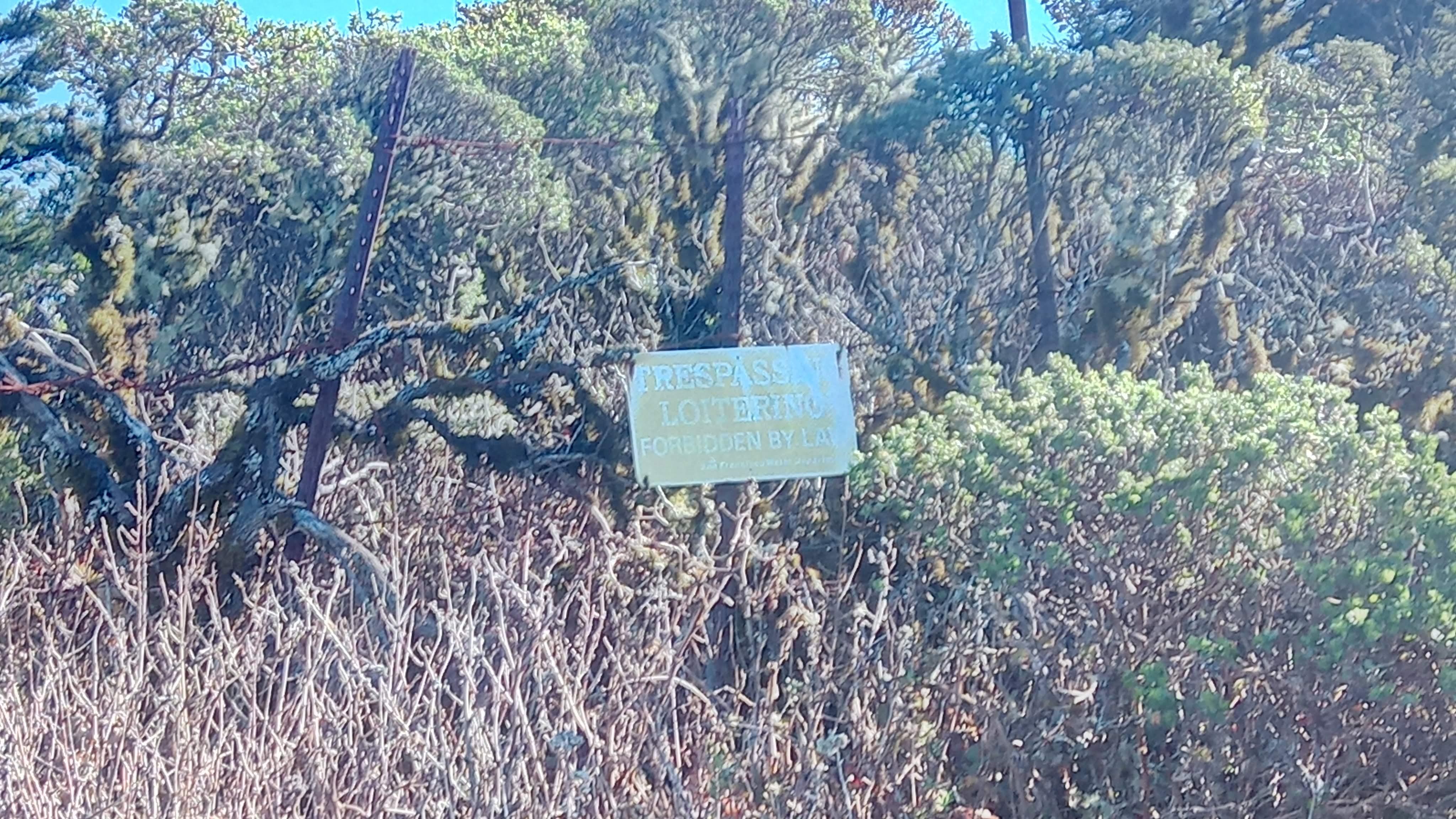 San Francisco watershed - no trespassing allowed