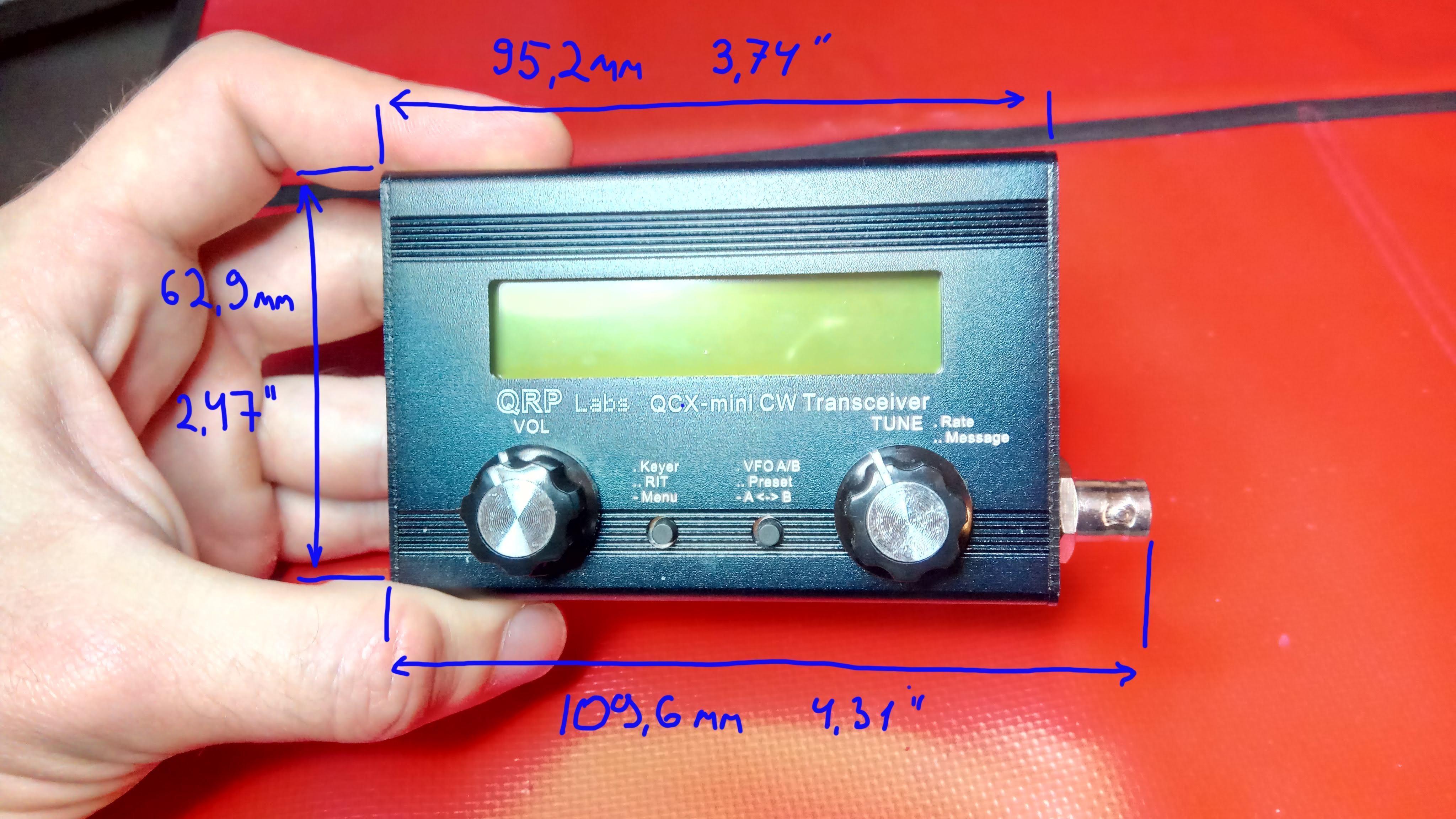 Front view and dimensions