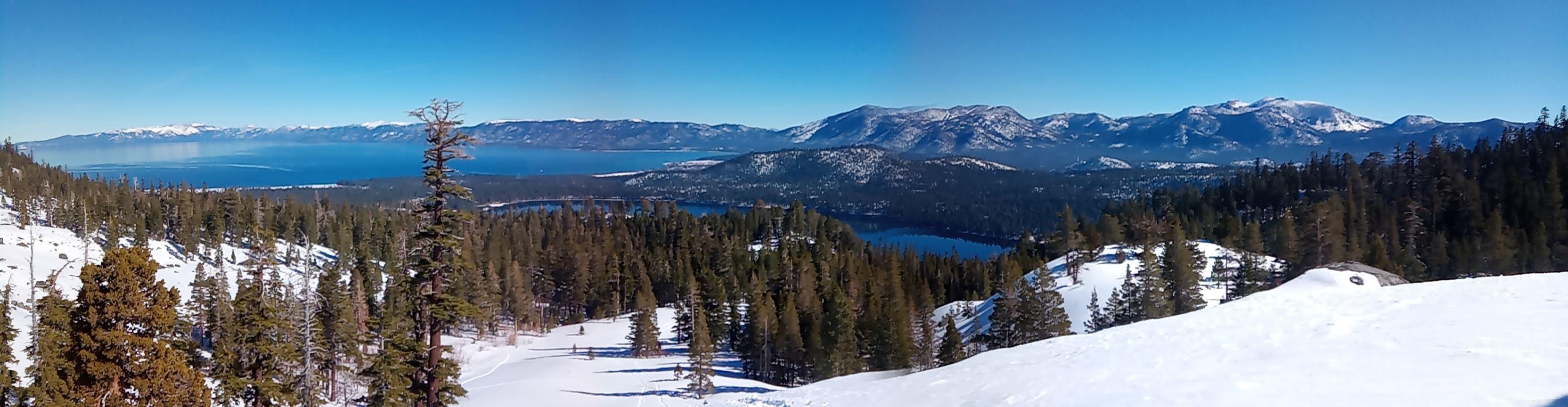 Lake Tahoe and Fallen Leaf lake