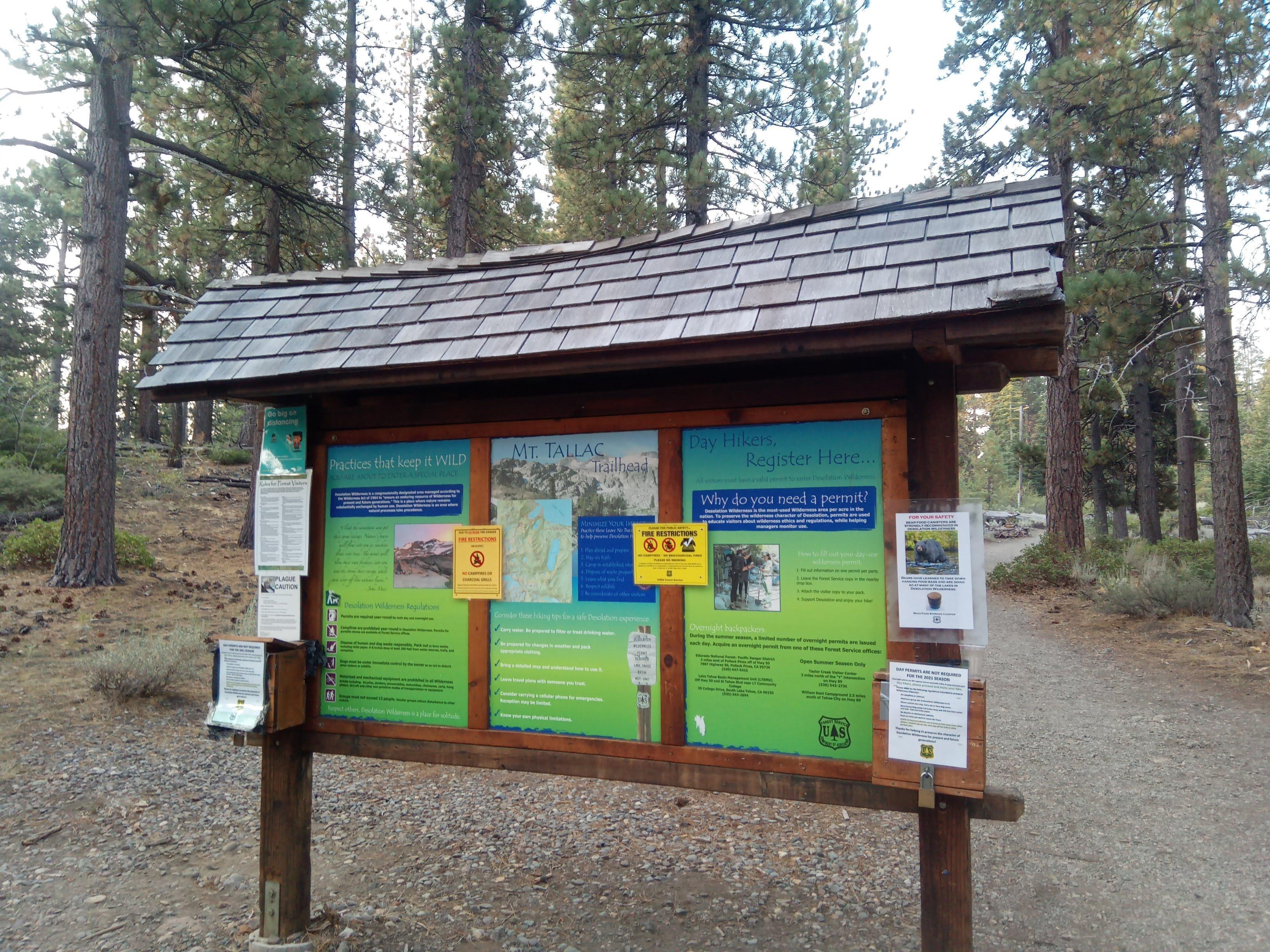 At the trailhead again