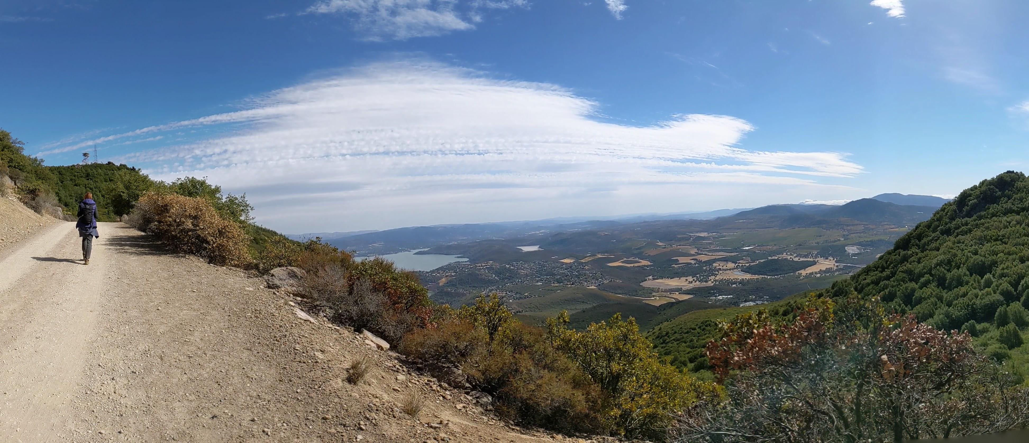 Just below the summit - Clear Lake and Cobb mountain view