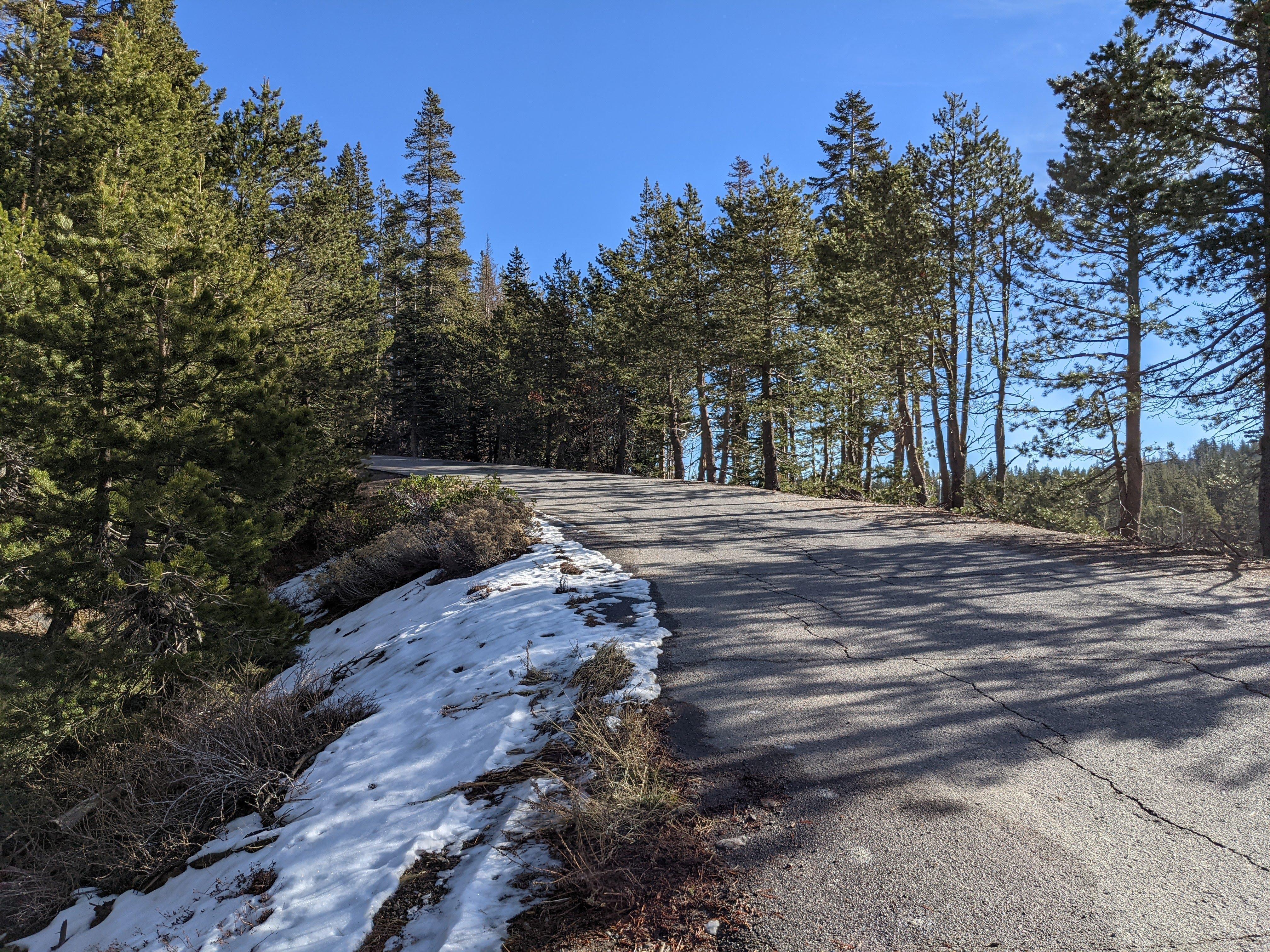 Road near Castle Peak trailhead
