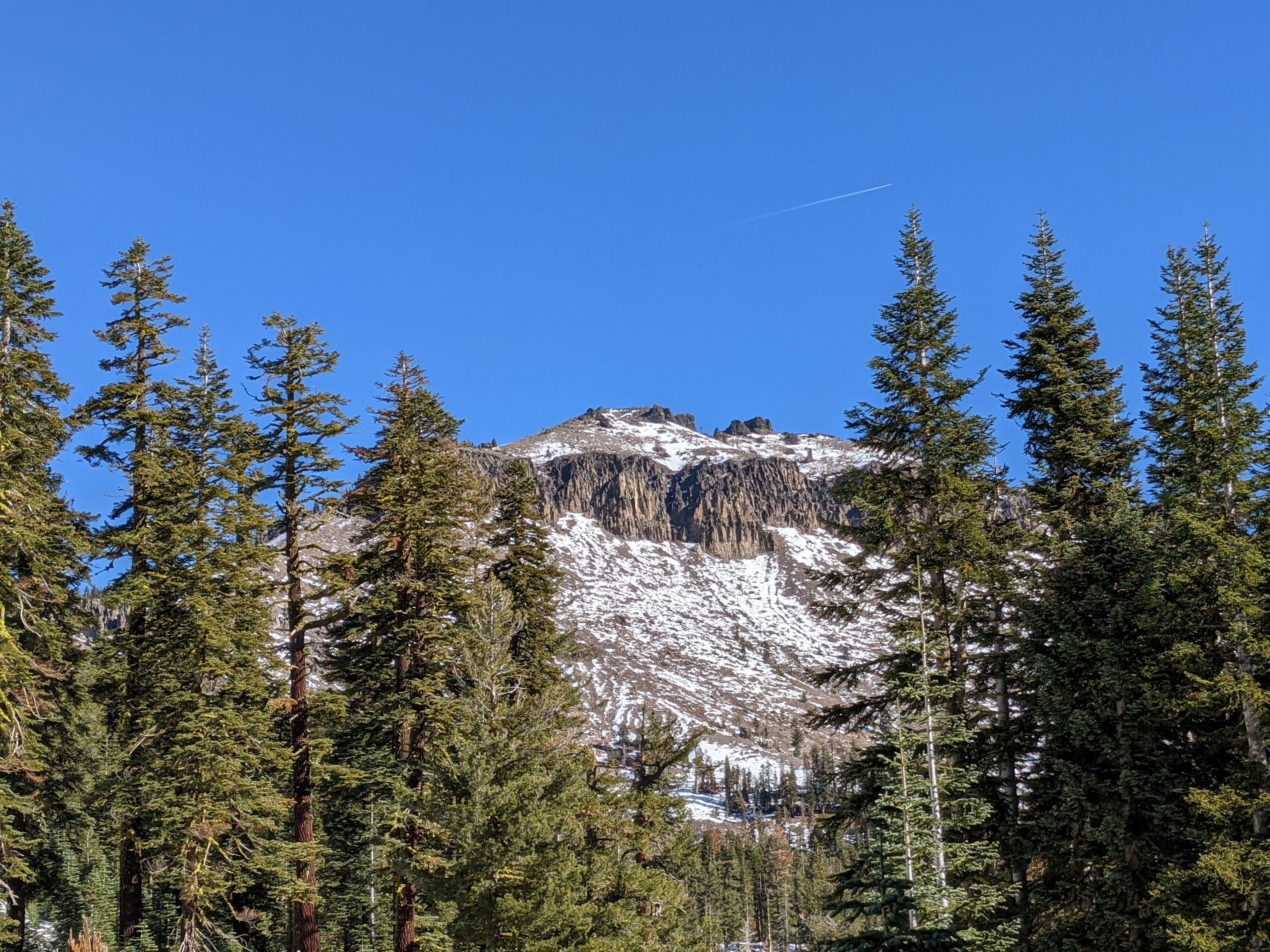 The first glimpse of the summit