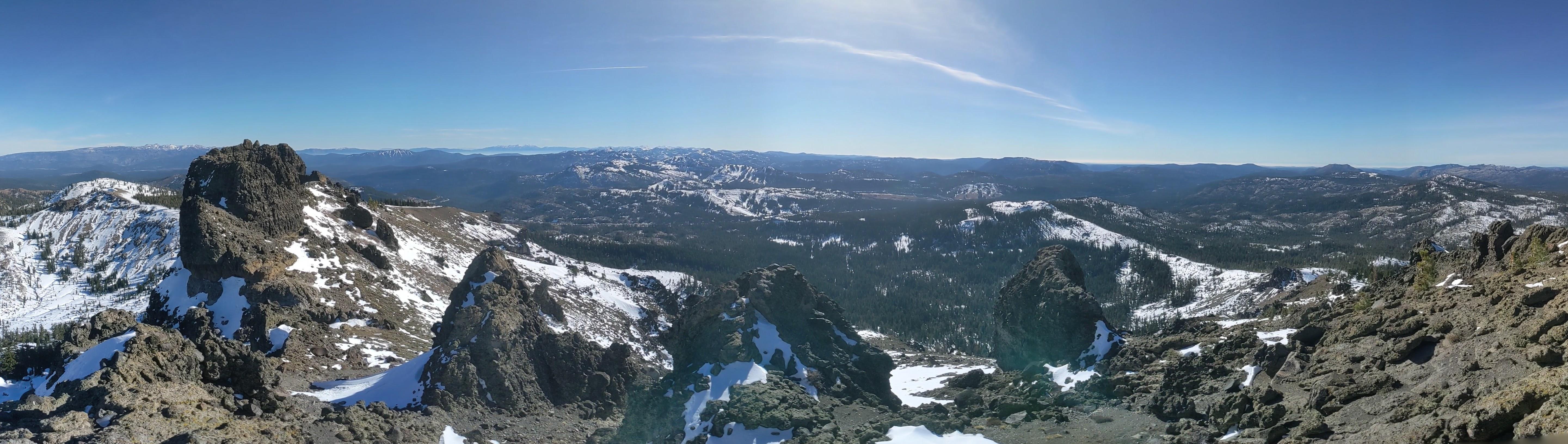 View from the summit toward Donner Lake
