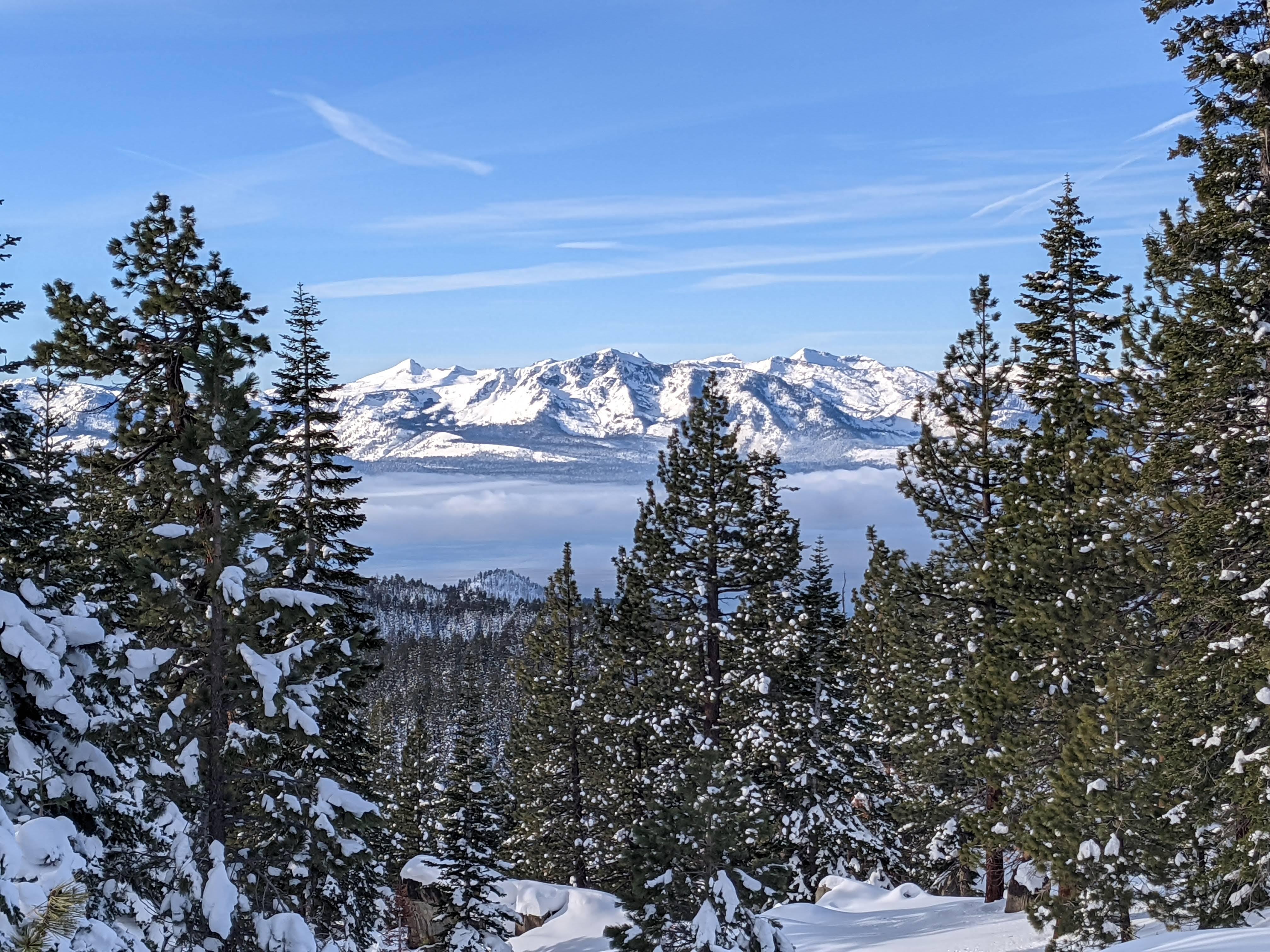 Mount Tallac across the Tahoe lake