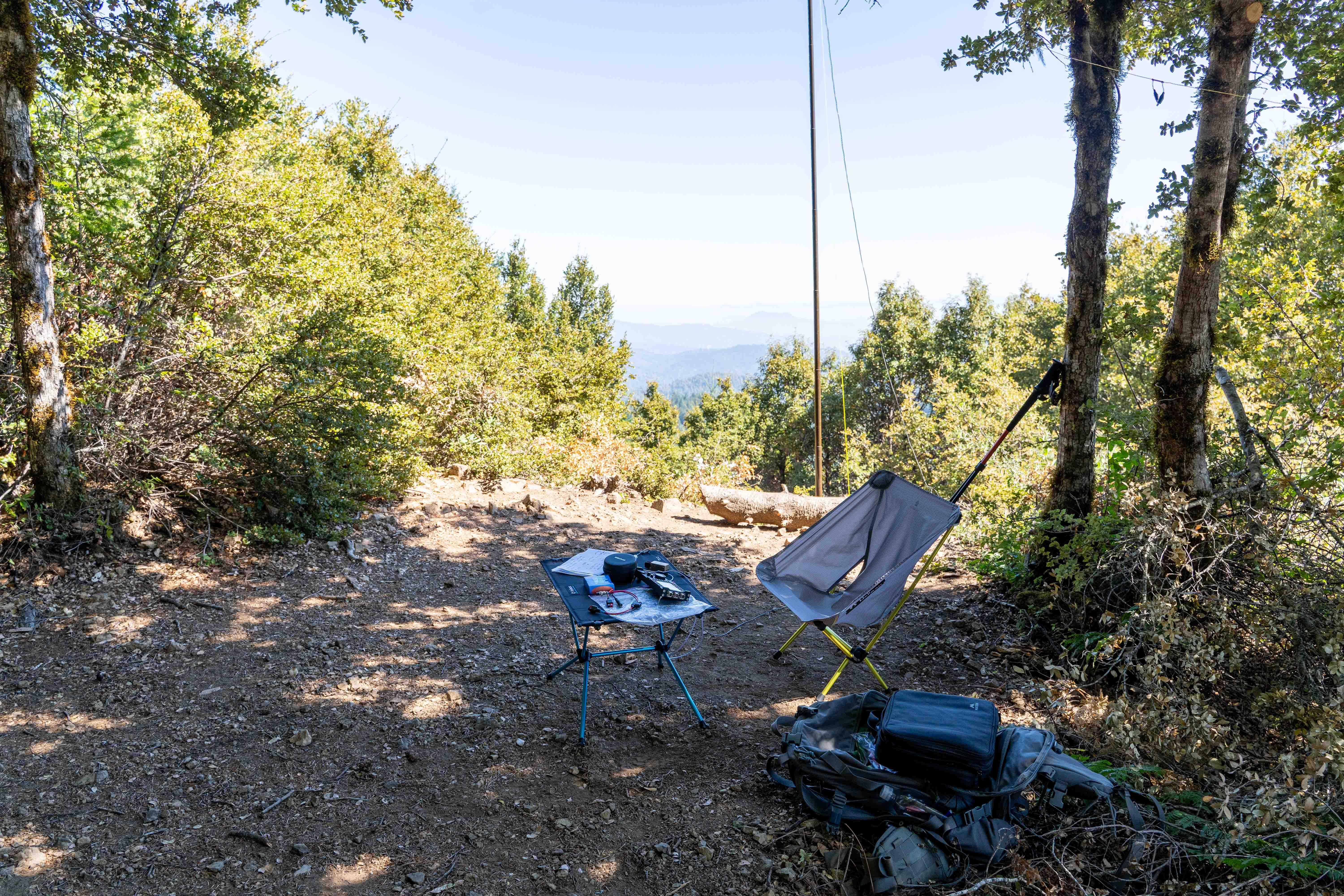 Station on the summit. The bench is gone