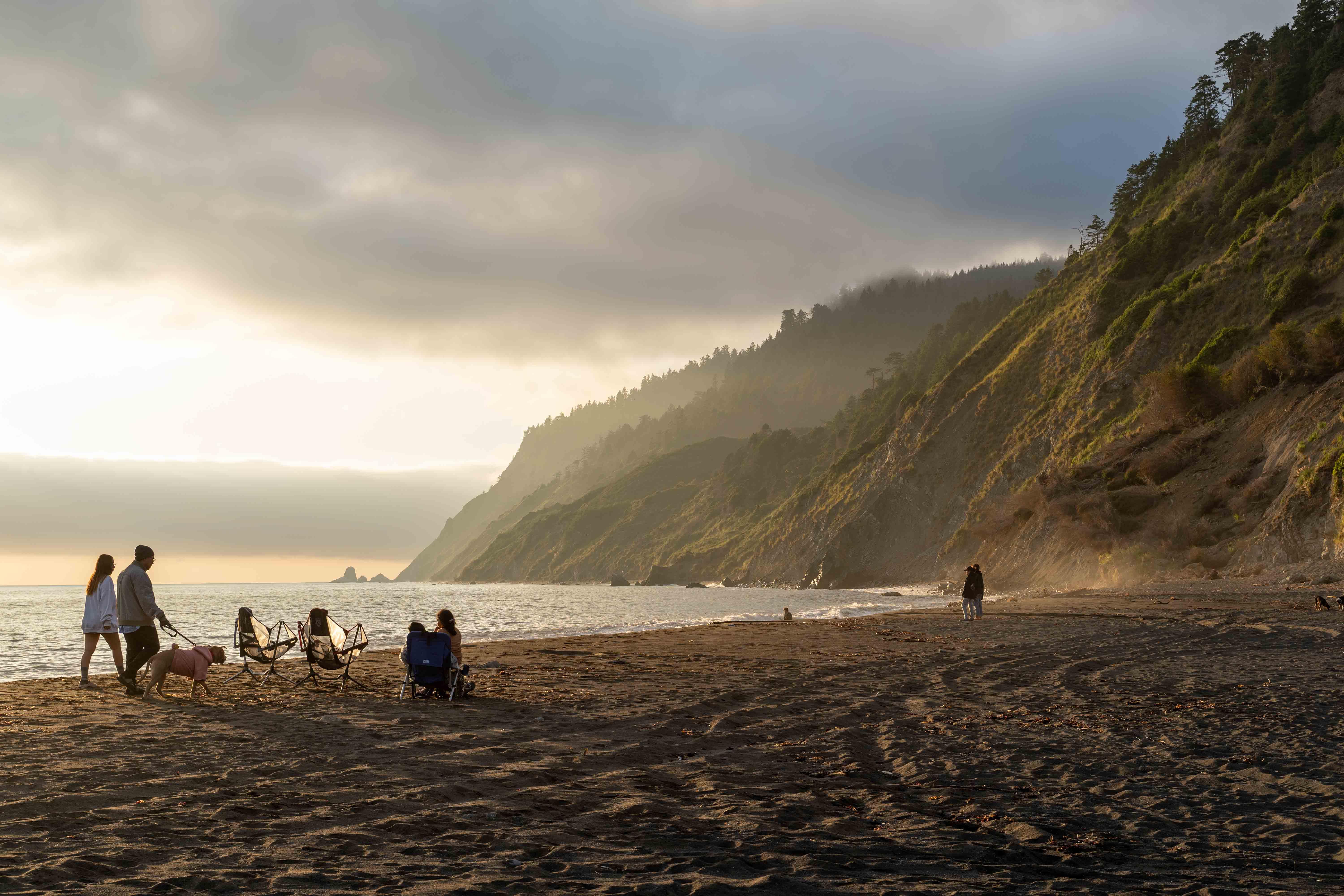 Usal beach during a golden hour